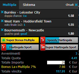 scommesse pronte Premier League 2019-03-16