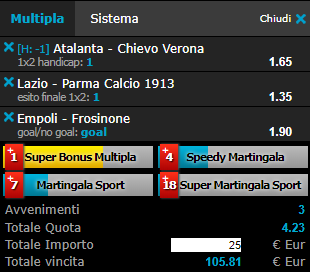 scommesse pronte Serie a 2019-03-17