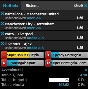 scommesse pronte Serie a 