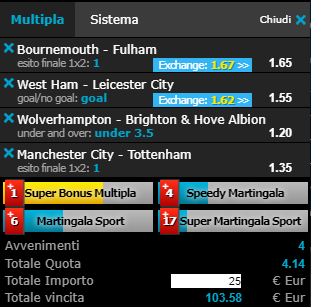 scommesse pronte Premier League 2019-04-20