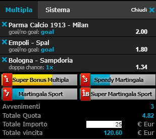 schedina serie a 20-04-19