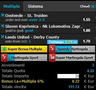 scommesse pronte di oggi 2019-05-15