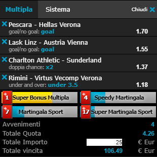 scommesse pronte di oggi 2019-05-26