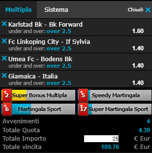 scommesse pronte di oggi 2019-06-14