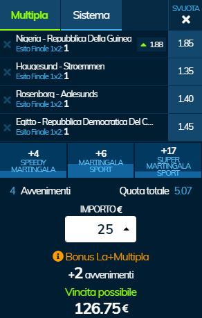 scommesse pronte di oggi 2019-06-26