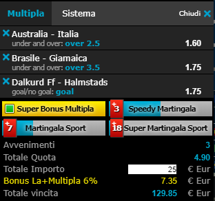 scommesse pronte di oggi 2019-06-09