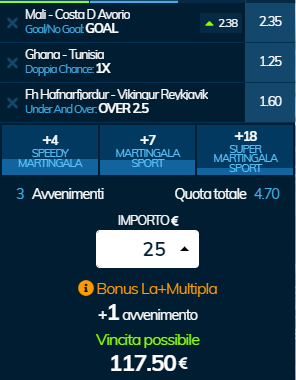 scommesse pronte di oggi 2019-07-08