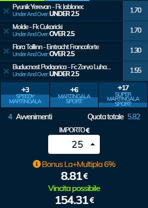 scommesse pronte di oggi 2019-07-25