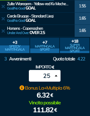 scommesse pronte di oggi 2019-07-27