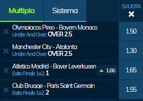 schedina champions league 22-10-19