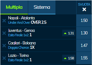 schedina serie a 30-10-19