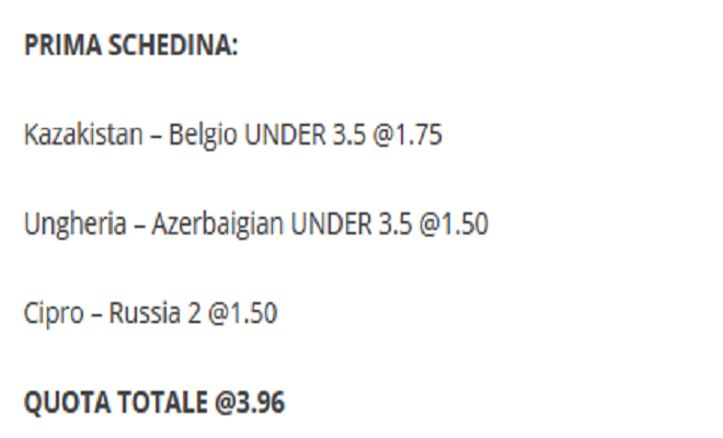 schedina vincente 13-10-19