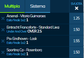 scommesse pronte Europa League 2019-10-24