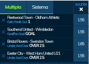 scommesse pronte di oggi 