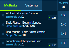 schedina champions league 26-11-19