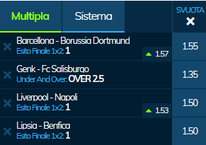 scommesse pronte Champions League 2019-11-26