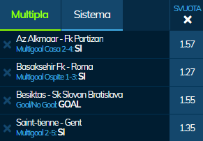 scommesse pronte Europa League 2019-11-28