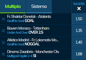 scommesse pronte Champions League 2019-12-10