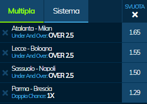 schedina serie a 22-12-19