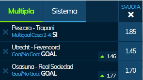 scommesse pronte di oggi 2019-12-22
