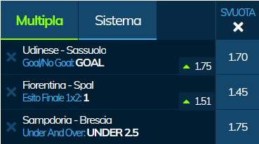 scommesse pronte Serie a 2020-01-12