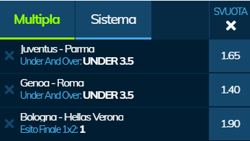 scommesse pronte Serie a 2020-01-19