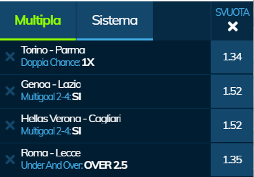 scommesse pronte Serie a 2020-02-23