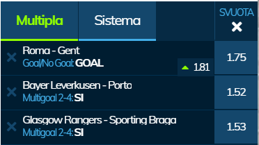 scommesse pronte Europa League 2020-02-20