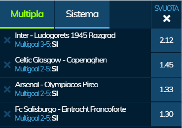 scommesse pronte Europa League 2020-02-27