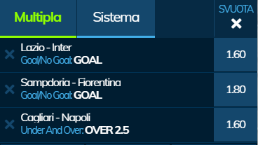 scommesse pronte Serie a 2020-02-16
