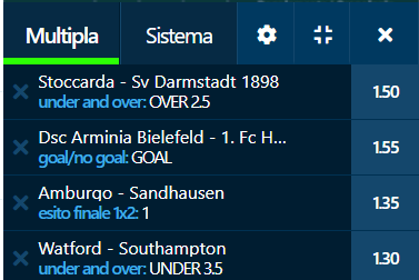 scommesse pronte di oggi 