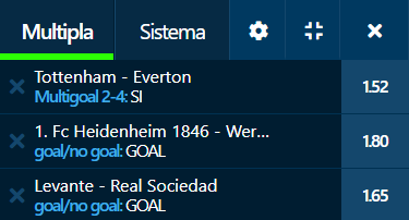 scommesse pronte di oggi 