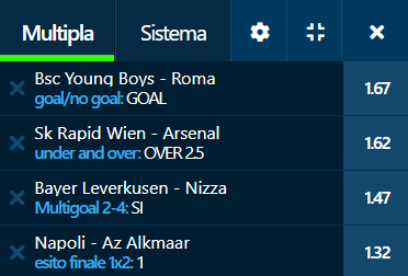 scommesse pronte Europa League 2020-10-22