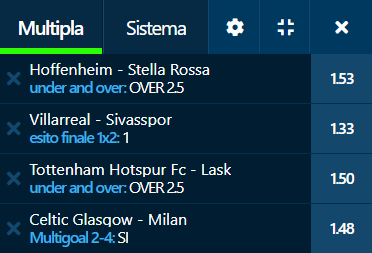 scommesse pronte Europa League 2020-10-22