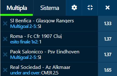 scommesse pronte Europa League 2020-11-05