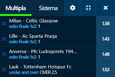 schedina europa league 03-12-20