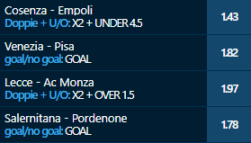 scommesse pronte Serie b 2021-01-04