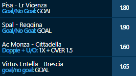 scommesse pronte Serie b 2021-02-27