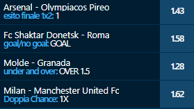 scommesse pronte Europa League 2021-03-18