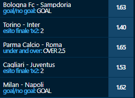 scommesse pronte Serie a 2021-03-14