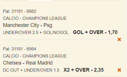 scommesse pronte Champions League 2021-05-04