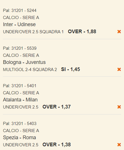 scommesse pronte Serie a 2021-05-23