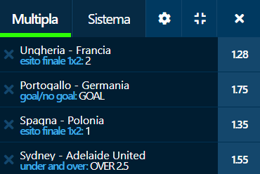 scommesse pronte di oggi 2021-06-19