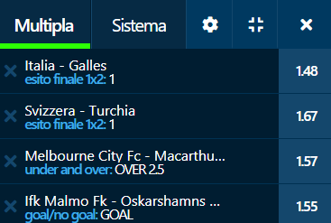 scommesse pronte di oggi 2021-06-20