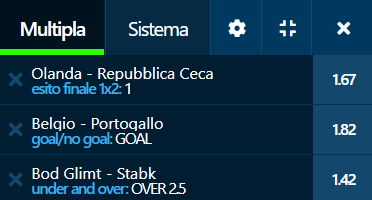 scommesse pronte di oggi 2021-06-27