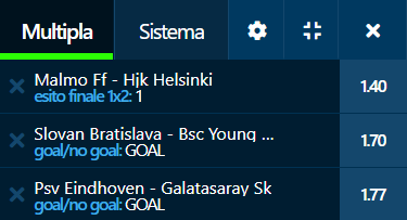 scommesse pronte di oggi 2021-07-21