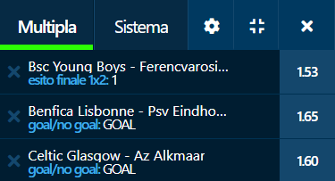 scommesse pronte Europei 2021-08-18