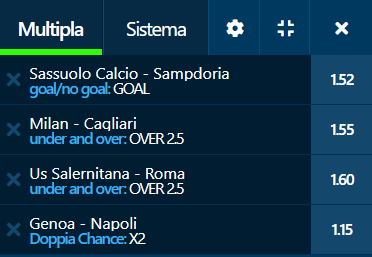 scommesse pronte Serie a 2021-08-28