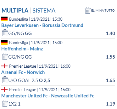 scommesse pronte di oggi 2021-09-11