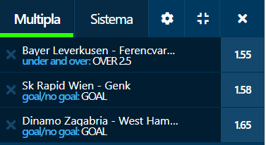 scommesse pronte Europa League 2021-09-16